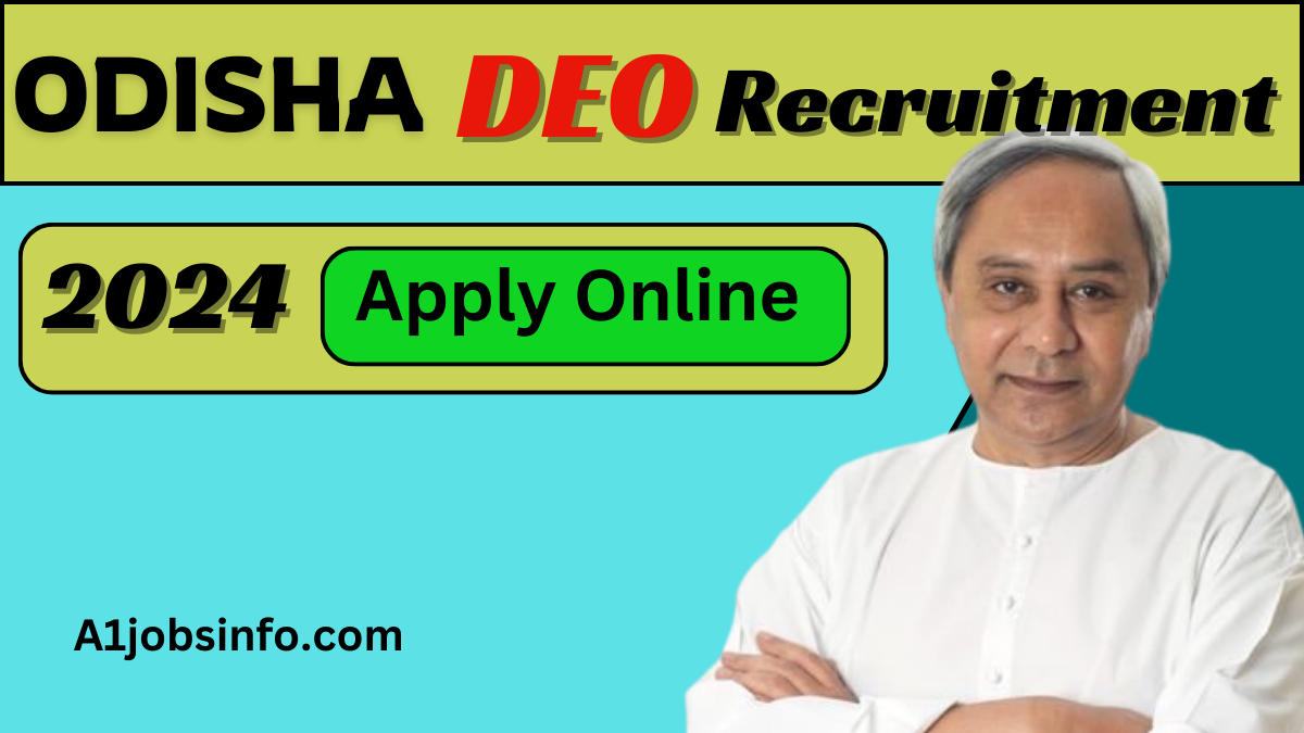 Odisha Deo Recruitment 2024 Apply Online View Notification Pdf A1